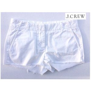 J. Crew Chino Classic Twill White Shorts Size 4